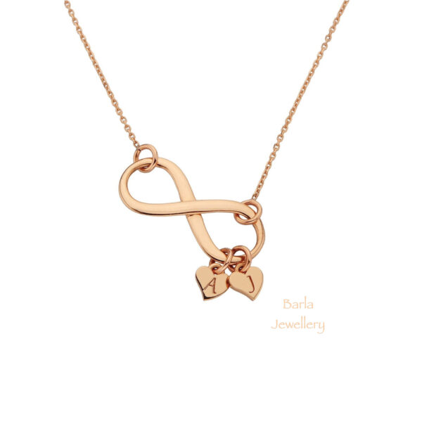 14k Sonsuzluk Harf Kolye