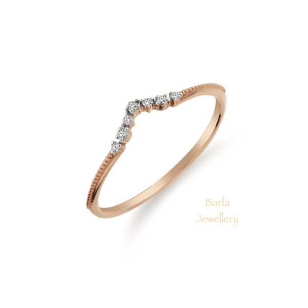 0.06 CT Pırlanta V Yüzük
