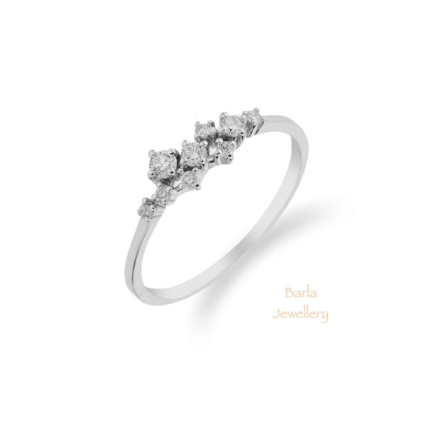 0.22 CT Pırlanta Küme Yüzük