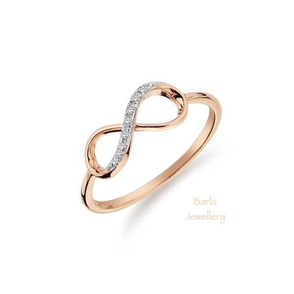 0.04 CT Pırlanta Sonsuzluk Yüzük