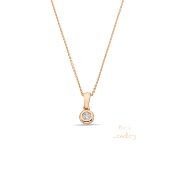 0.05 CT Tektaş Pırlanta Kolye