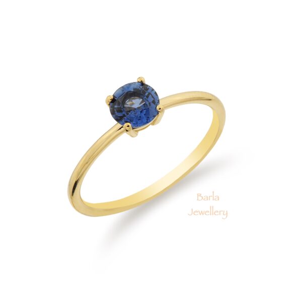 0.53 CT Safir Tektaş Yüzük